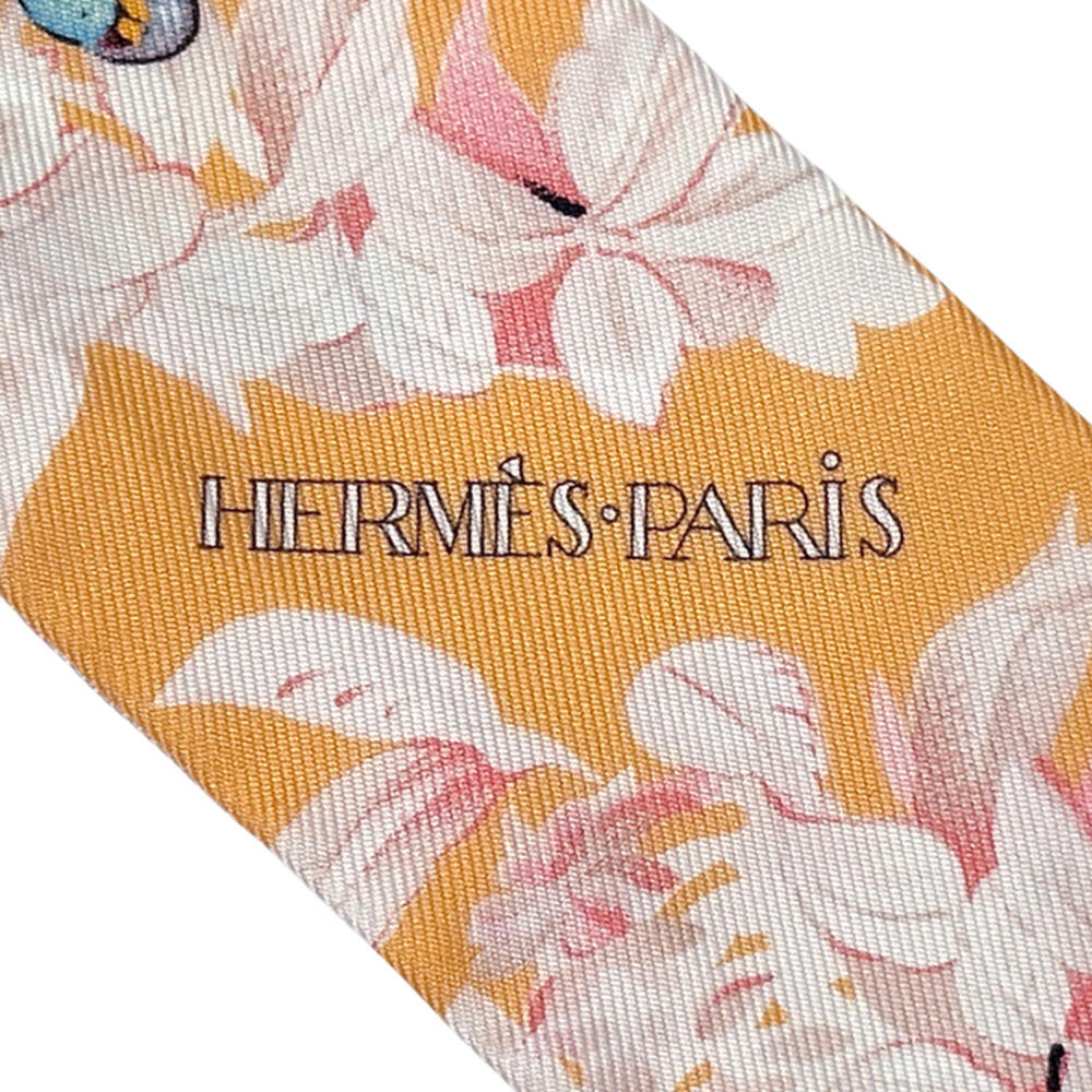 HERMES Black Silk Scarf - Picture 4 of 8